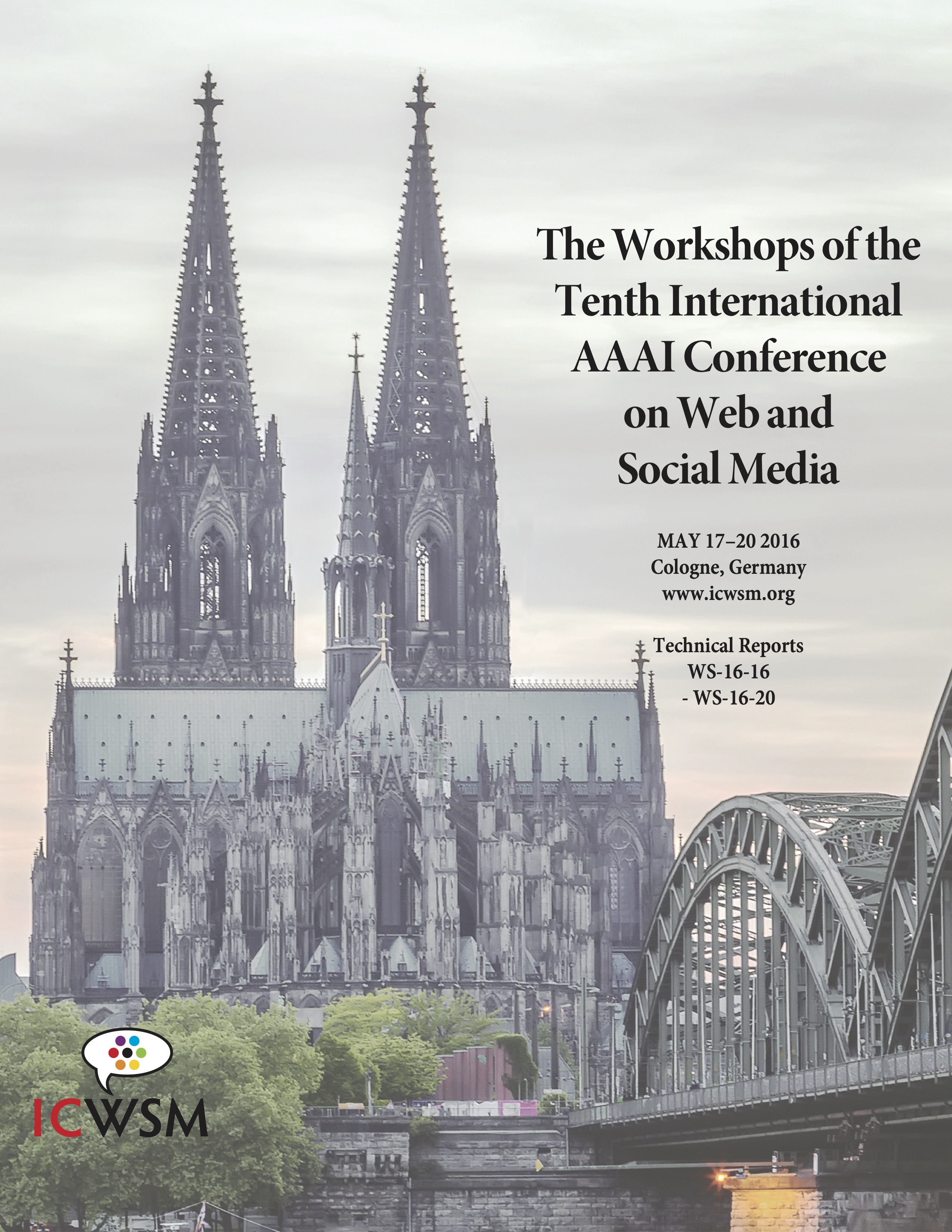 					View Vol. 10 No. 2 (2016):  The Workshops of the Tenth International AAAI Conference on Web and Social Media
				