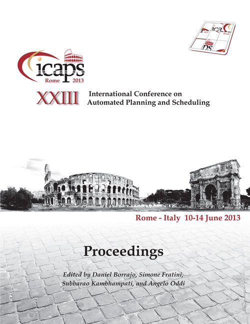 					View Vol. 23 (2013): Twenty-Third International Conference on Automated Planning and Scheduling
				