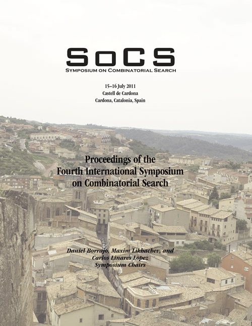 SoCS 2011 Proceedings Cover